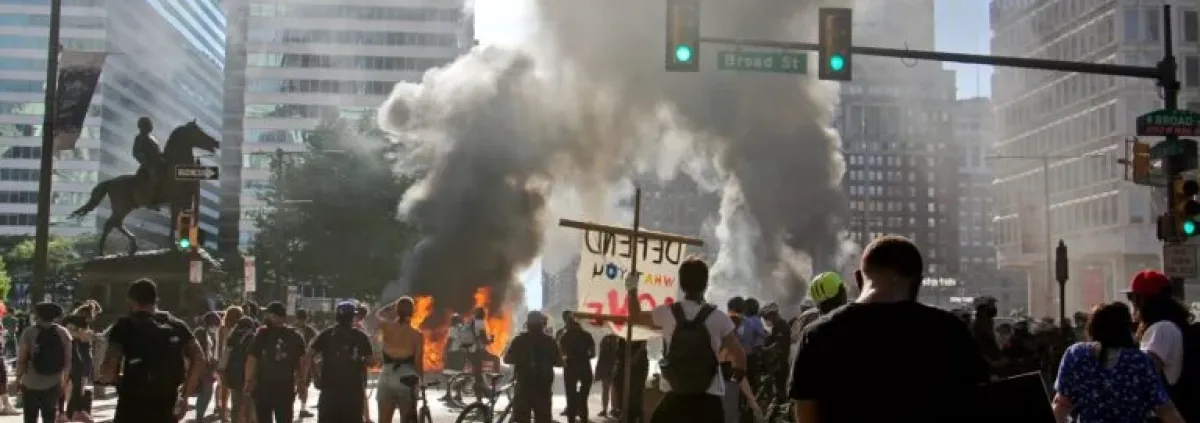 Philadelphia, Pennsylvania black lives matter protests were violent with rioting and arson